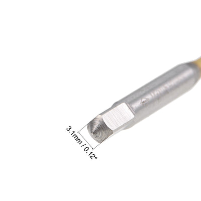 Harfington Spiral Point Threading Tap M3 Thread 0.5 Pitch Titanium Coated HSS