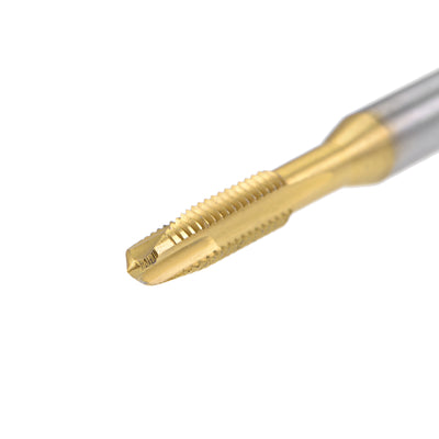 Harfington Spiral Point Threading Tap M4 Thread 0.7 Pitch Titanium Coated HSS 2pcs