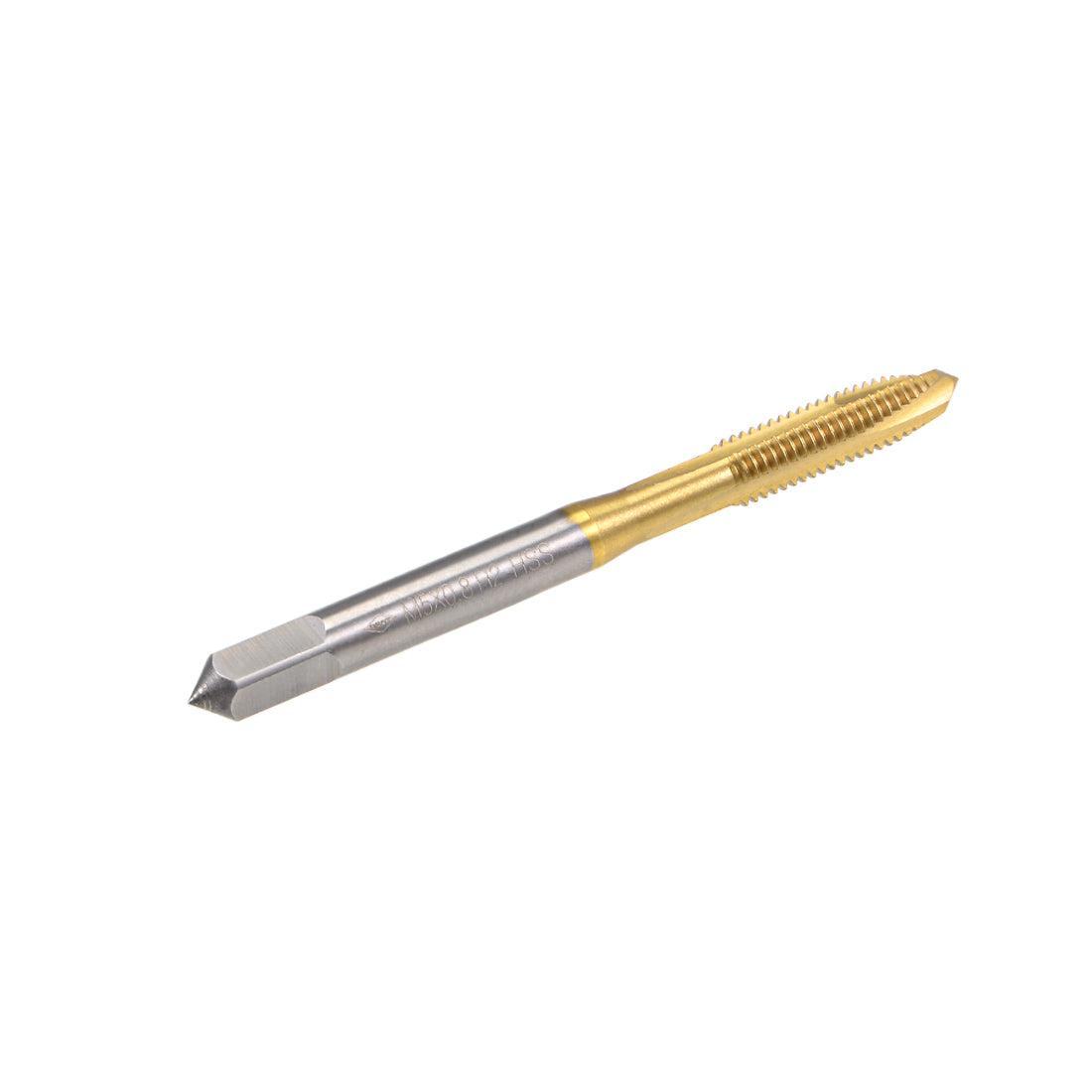 Harfington Spiral Point Threading Tap M5 Thread 0.8 Pitch Titanium Coated HSS