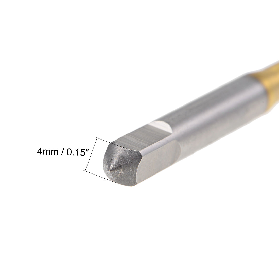 Harfington Spiral Point Threading Tap M5 Thread 0.8 Pitch Titanium Coated HSS