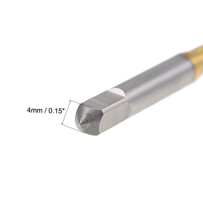 Harfington Spiral Point Threading Tap M5 Thread 0.8 Pitch Titanium Coated HSS