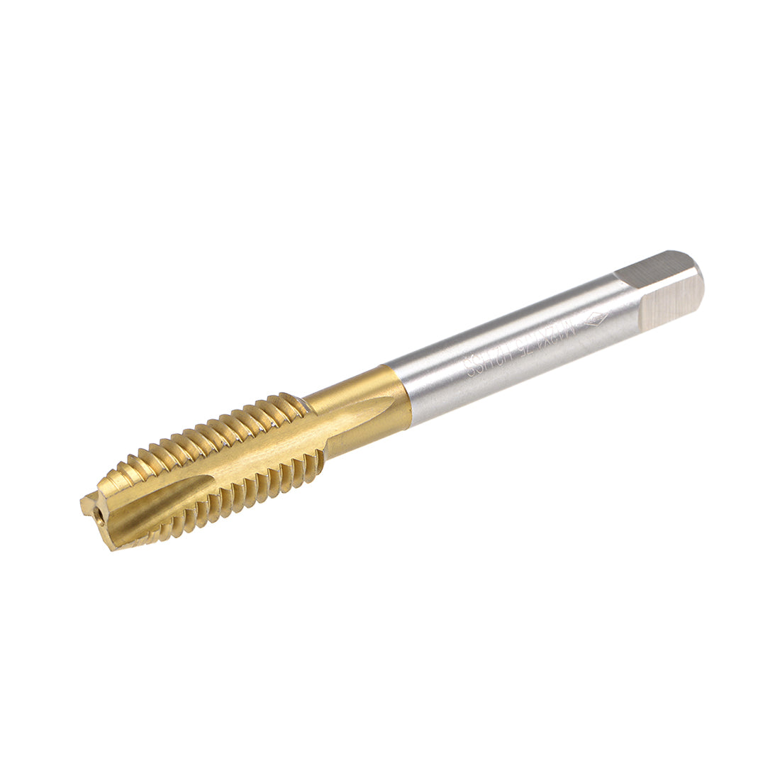 Harfington Spiral Point Threading Tap M12 Thread 1.75 Pitch Titanium Coated HSS