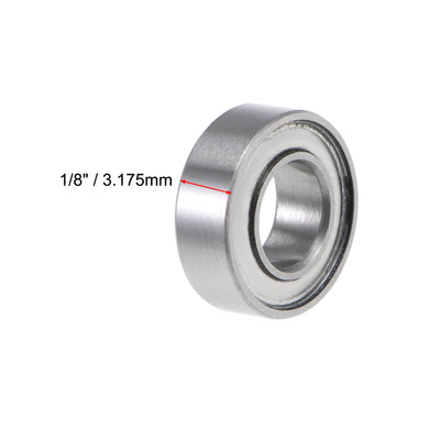 Harfington Uxcell Deep Groove Ball Bearings Inch Double Shielded Chrome Steel Roller Z2 P0