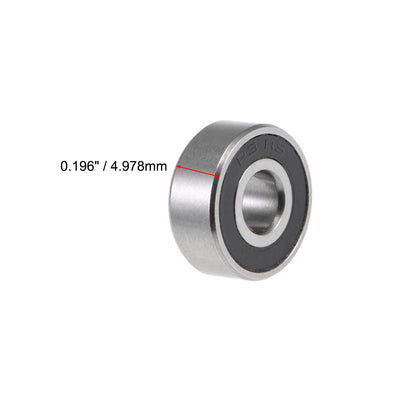 Harfington Uxcell Deep Groove Ball Bearings Inches Double Sealed Chrome Steel ABEC1 Z2