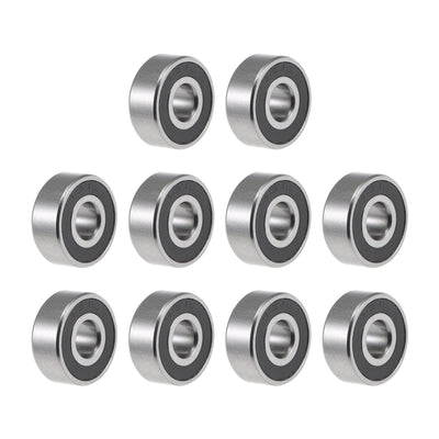 Harfington Uxcell Deep Groove Ball Bearings Inches Double Sealed Chrome Steel ABEC1 Z2