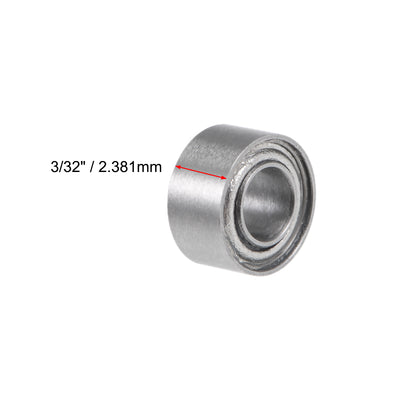 Harfington Uxcell Deep Groove Ball Bearings Inch Double Shielded Chrome Steel Roller Z2 P0