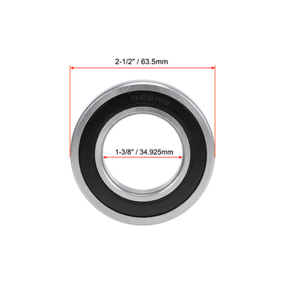 Harfington Uxcell Deep Groove Ball Bearings Inch Double Sealed Chrome Steel ABEC1 Z2