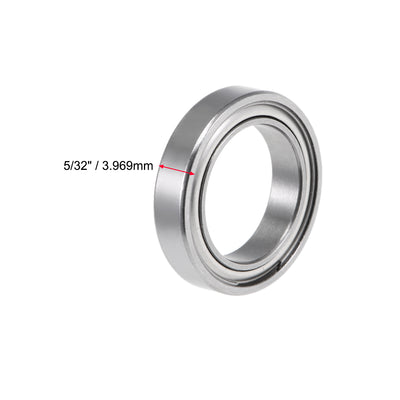 Harfington Uxcell Deep Groove Ball Bearings Inch Double Shielded Chrome Steel Roller Z2 P0