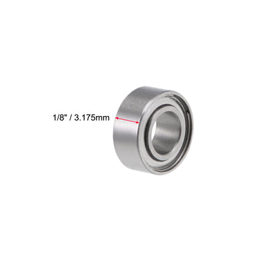 Harfington Uxcell Deep Groove Ball Bearing Inch Double Shielded Chrome Steel P0 Z2
