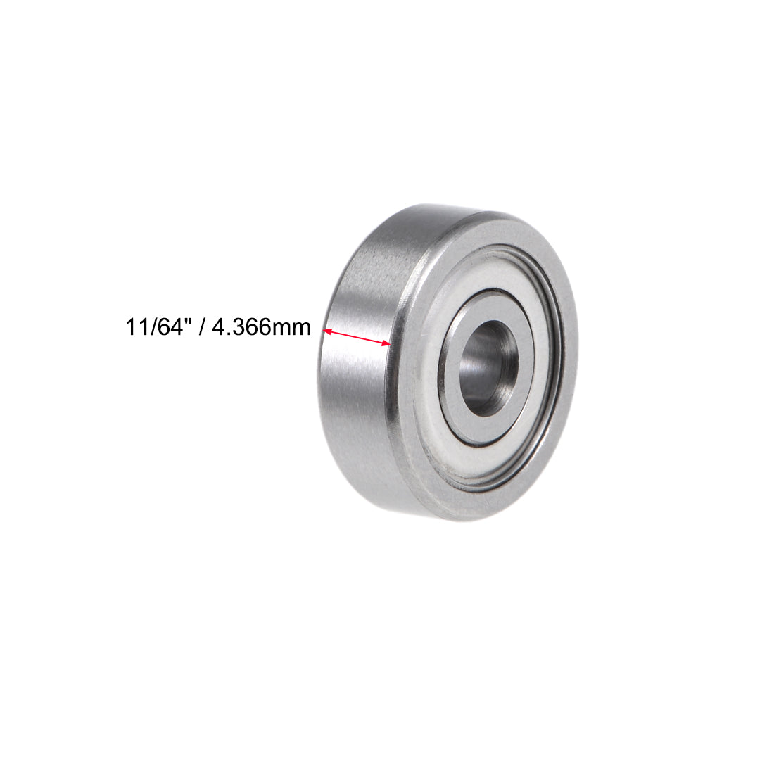 uxcell Uxcell Deep Groove Ball Bearings Inch Double Shielded Chrome Steel Roller Z2 P0