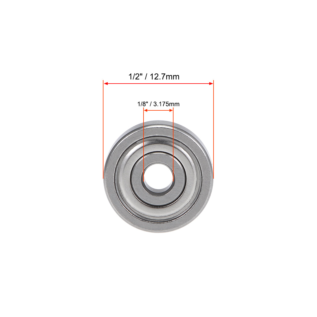 uxcell Uxcell Deep Groove Ball Bearings Inch Double Shielded Chrome Steel Roller Z2 P0