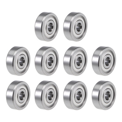 Harfington Uxcell Deep Groove Ball Bearings Inch Double Shielded Chrome Steel Roller Z2 P0