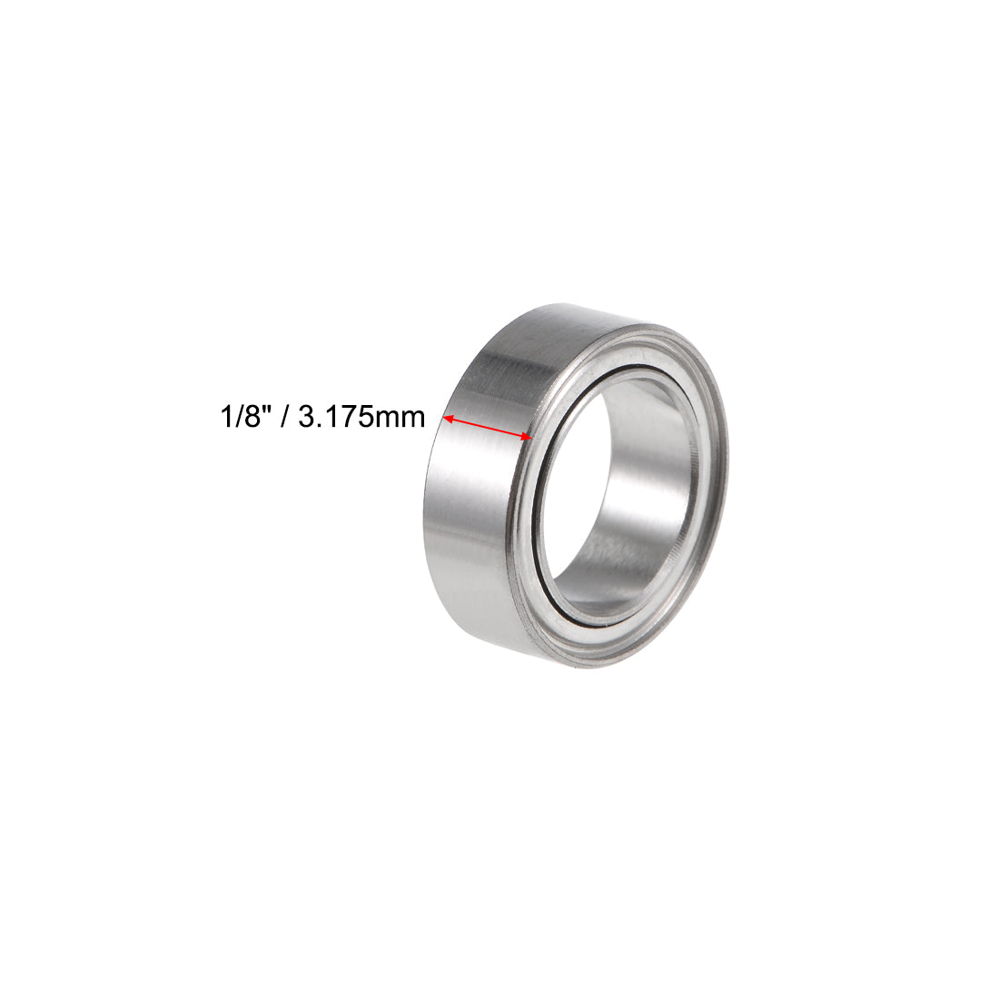 uxcell Uxcell Deep Groove Ball Bearings Inch Double Shielded Chrome Steel Roller Z2 P0