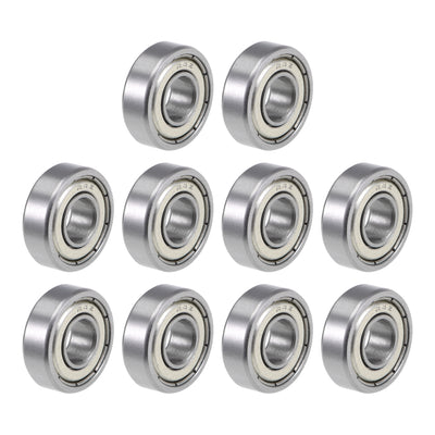 Harfington Uxcell Deep Groove Ball Bearings Inch Double Shielded Chrome Steel Roller Z2 P0