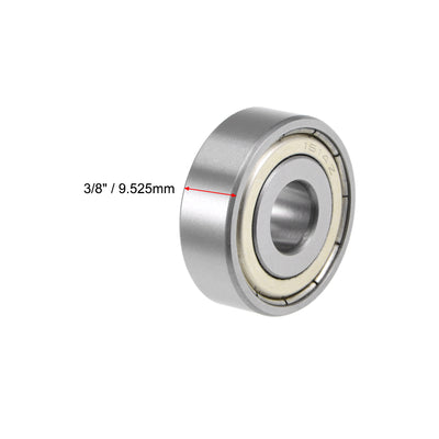 Harfington Uxcell Deep Groove Ball Bearing Inch Double Shielded Chrome Steel P0 Z2