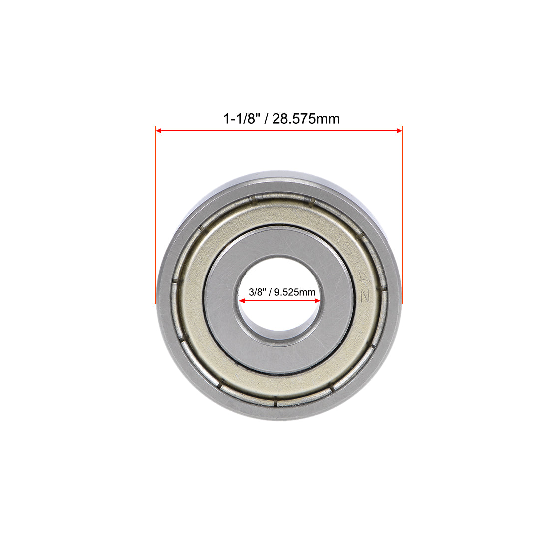 uxcell Uxcell Deep Groove Ball Bearing Inch Double Shielded Chrome Steel P0 Z2