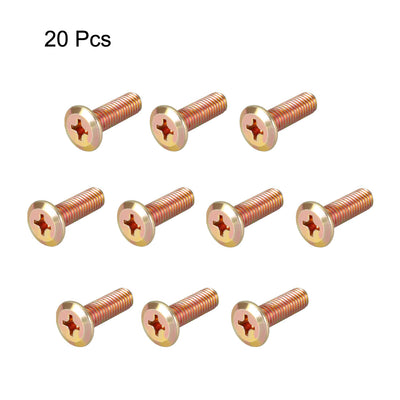 Harfington Head Machine Screws Zinc Plated Cross Screw Leather Bolts