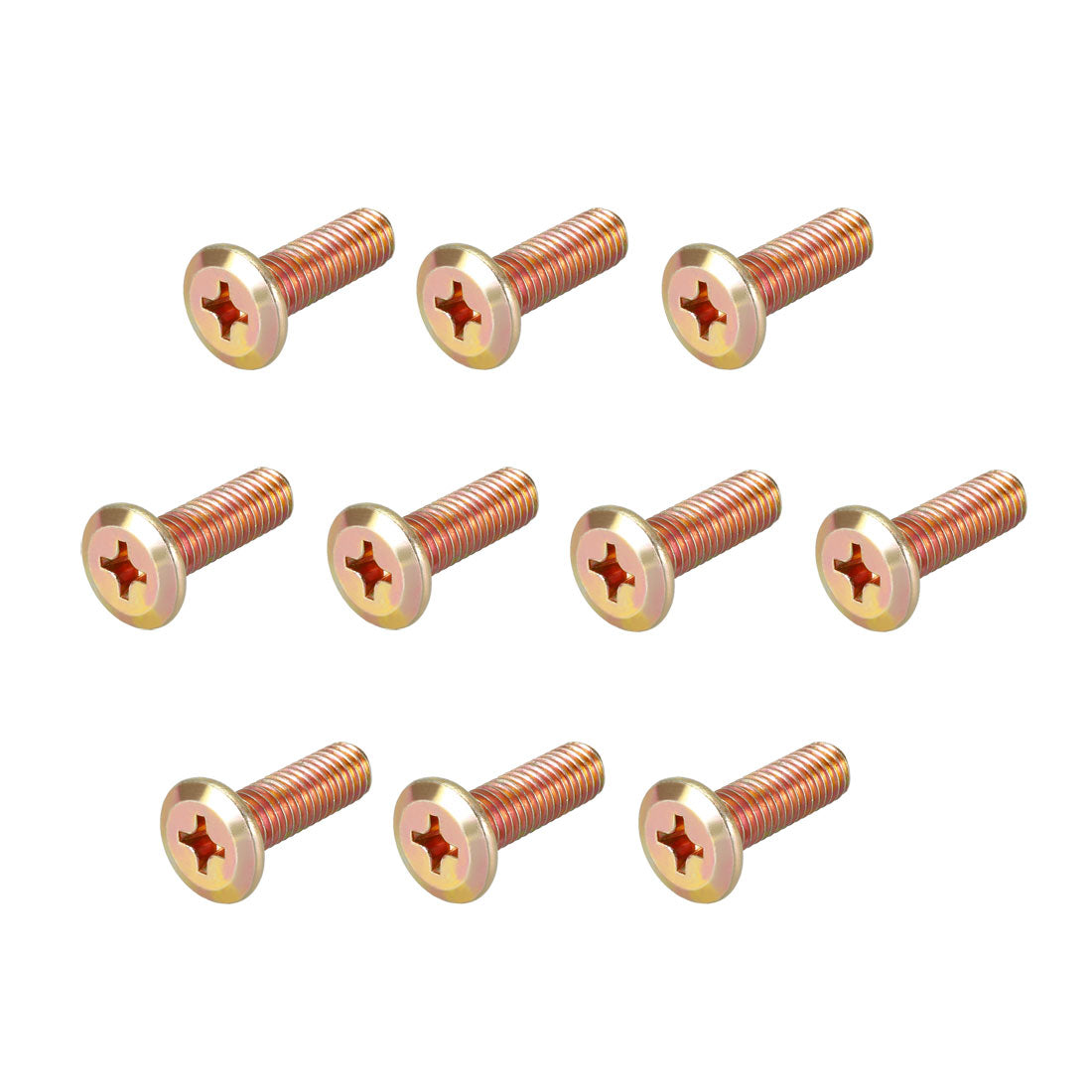 Harfington Head Machine Screws Zinc Plated Cross Screw Leather Bolts