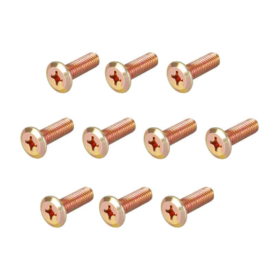 Harfington Head Machine Screws Zinc Plated Cross Screw Leather Bolts