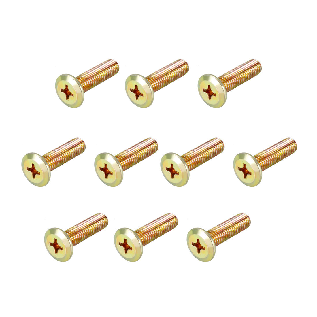 Harfington Head Machine Screws Zinc Plated Cross Screw Leather Bolts