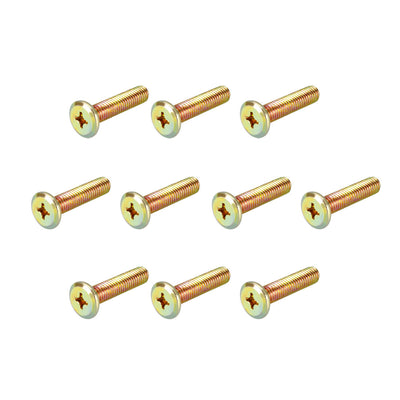Harfington Head Machine Screws Zinc Plated Cross Screw Leather Bolts