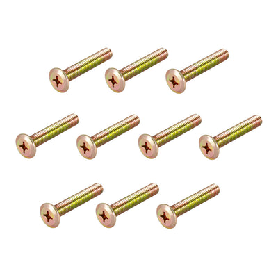 Harfington Head Machine Screws Zinc Plated Cross Screw Leather Bolts