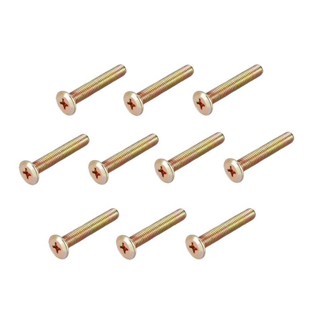 Harfington Head Machine Screws Zinc Plated Cross Screw Leather Bolts