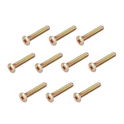 Harfington Head Machine Screws Zinc Plated Cross Screw Leather Bolts