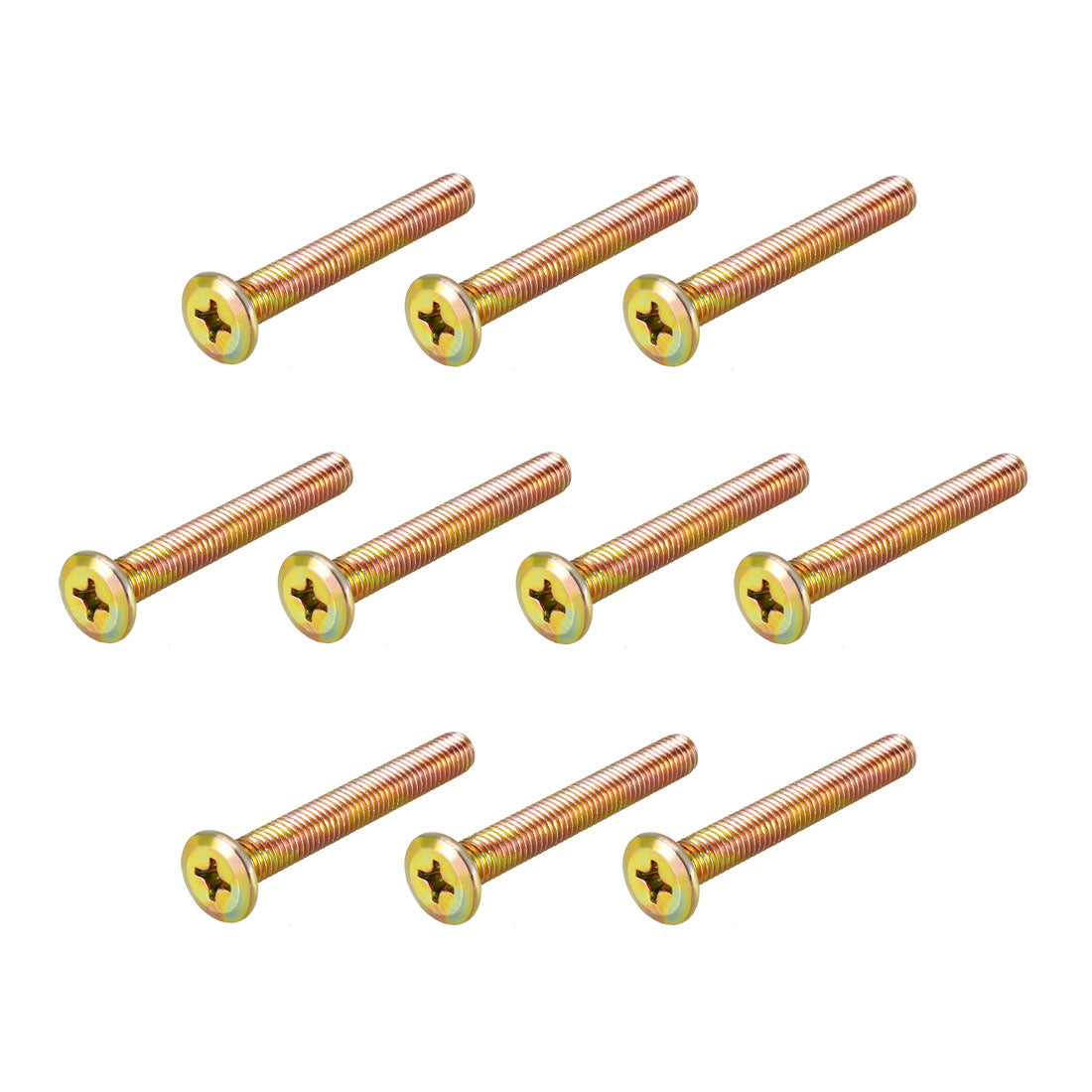 Harfington Head Machine Screws Zinc Plated Cross Screw Leather Bolts