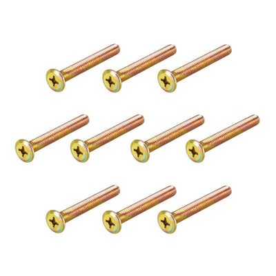 Harfington Head Machine Screws Zinc Plated Cross Screw Leather Bolts