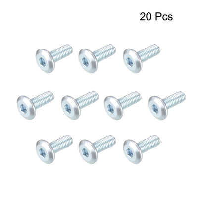 Harfington Zinc Plated Steel Hex Socket Cap Screw