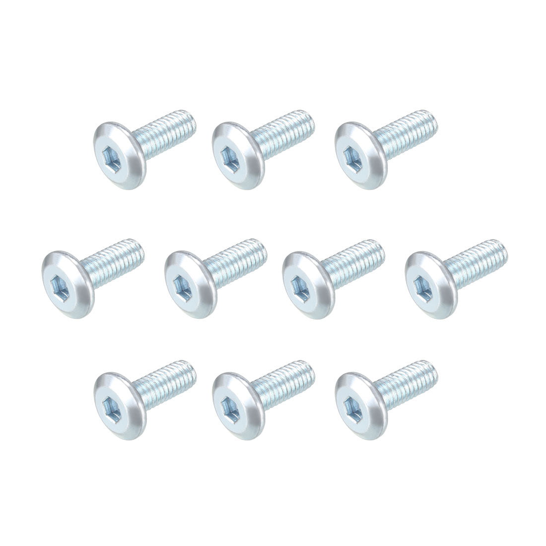 Harfington Zinc Plated Steel Hex Socket Cap Screw