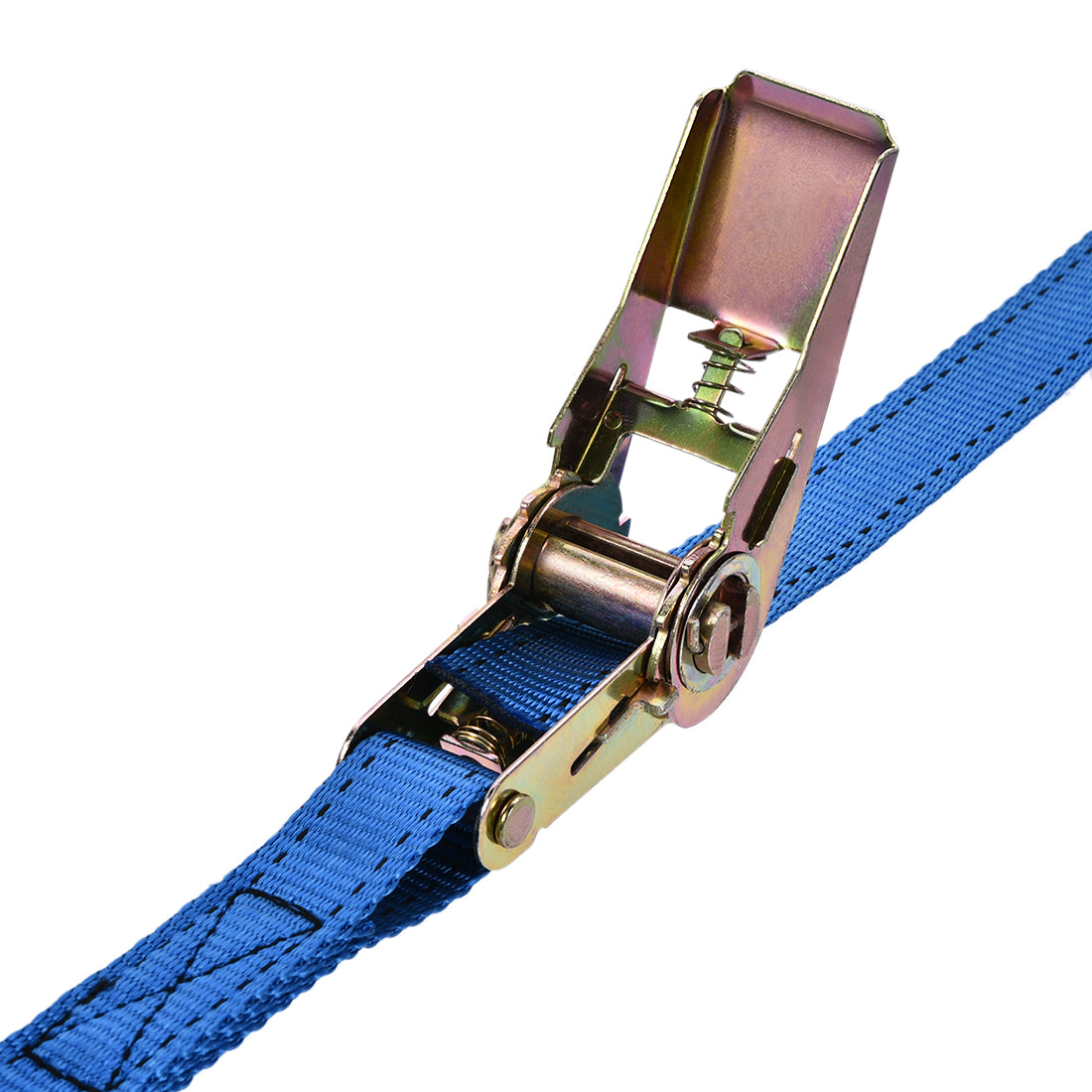 Harfington Ratchet Tie Down Lashing Strap Mx mm Kg Load Cap with Double J Hook for Moving Cargo, Pack of 1