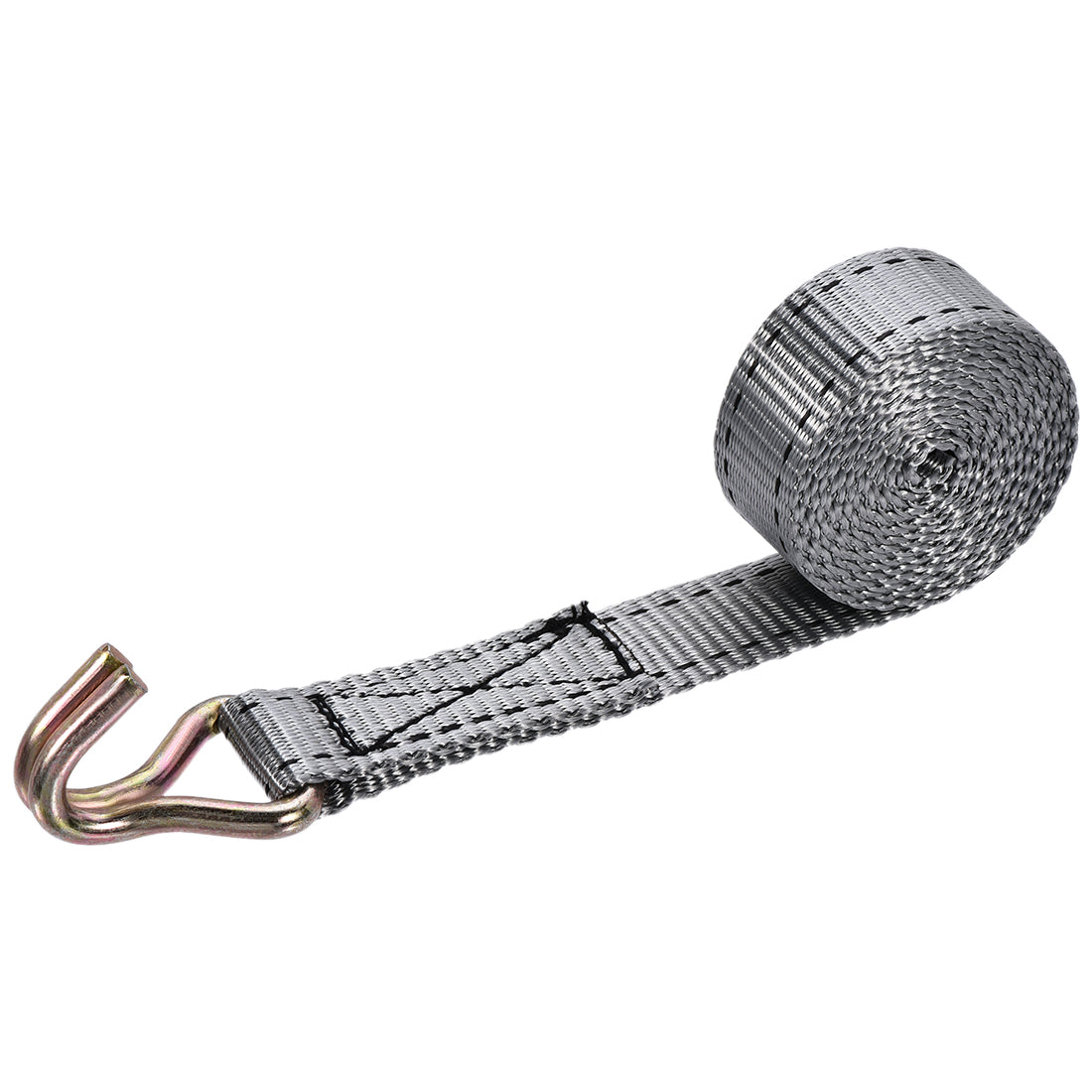 Harfington Ratchet Tie Down Lashing Strap with Double J Hook for Moving Cargo Pack of 1