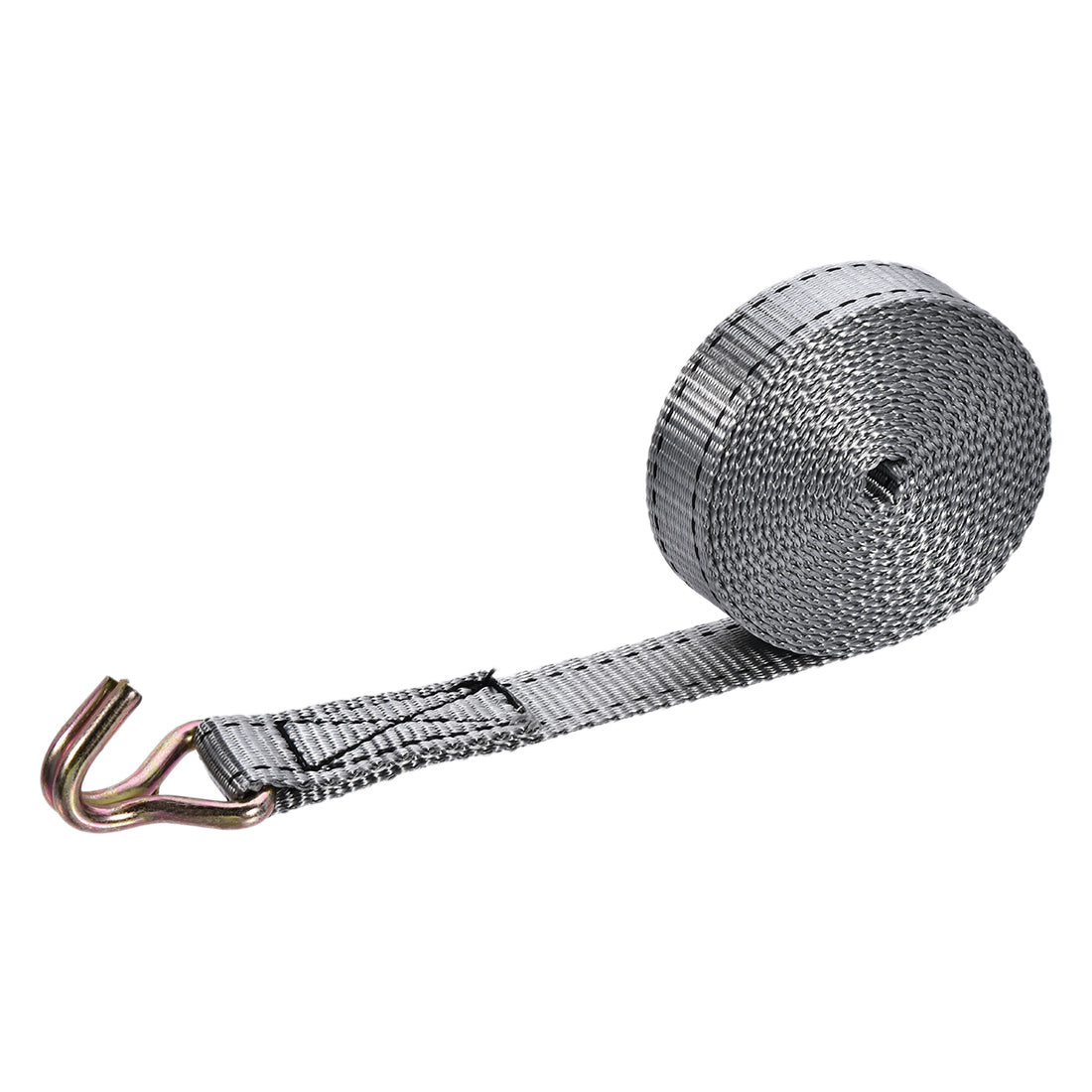 Harfington Ratchet Tie Down Lashing Strap Mx mm Kg Load Cap with Double J Hook for Moving Cargo, Pack of 1