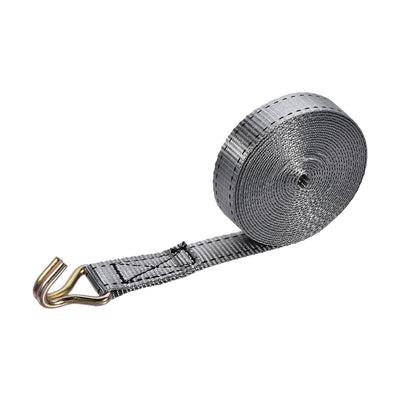 Harfington Ratchet Tie Down Lashing Strap Mx mm Kg Load Cap with Double J Hook for Moving Cargo, Pack of 1