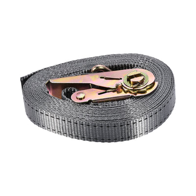 Harfington Ratchet Tie Down Lashing Strap Mx mm Kg Load Cap with Double J Hook for Moving Cargo, Pack of 1