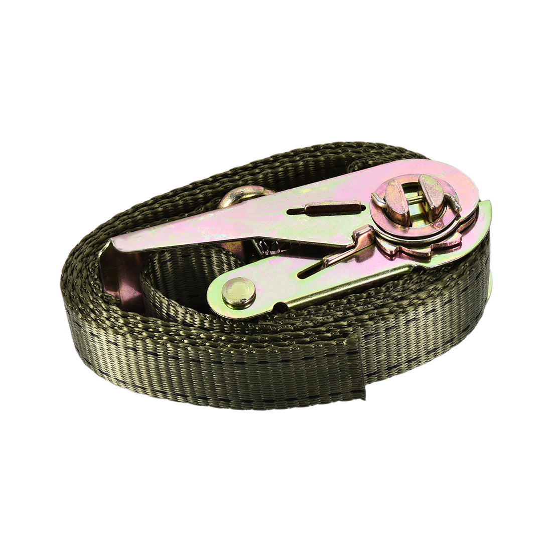 Harfington Ratchet Tie Down Lashing Strap Mx mm Kg Load Cap with Double J Hook for Moving Cargo, Pack of 1