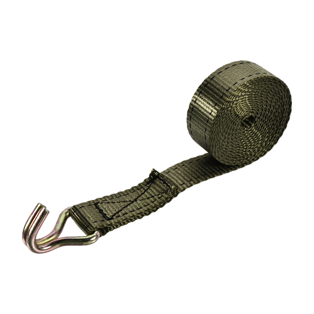 Harfington Ratchet Tie Down Lashing Strap with Double J Hook for Moving Cargo Pack of 1