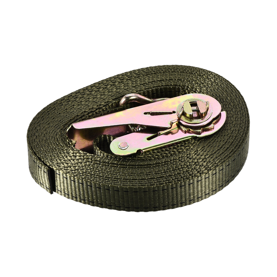 Harfington Ratchet Tie Down Lashing Strap Mx mm Kg Load Cap with Double J Hook for Moving Cargo, Pack of 1