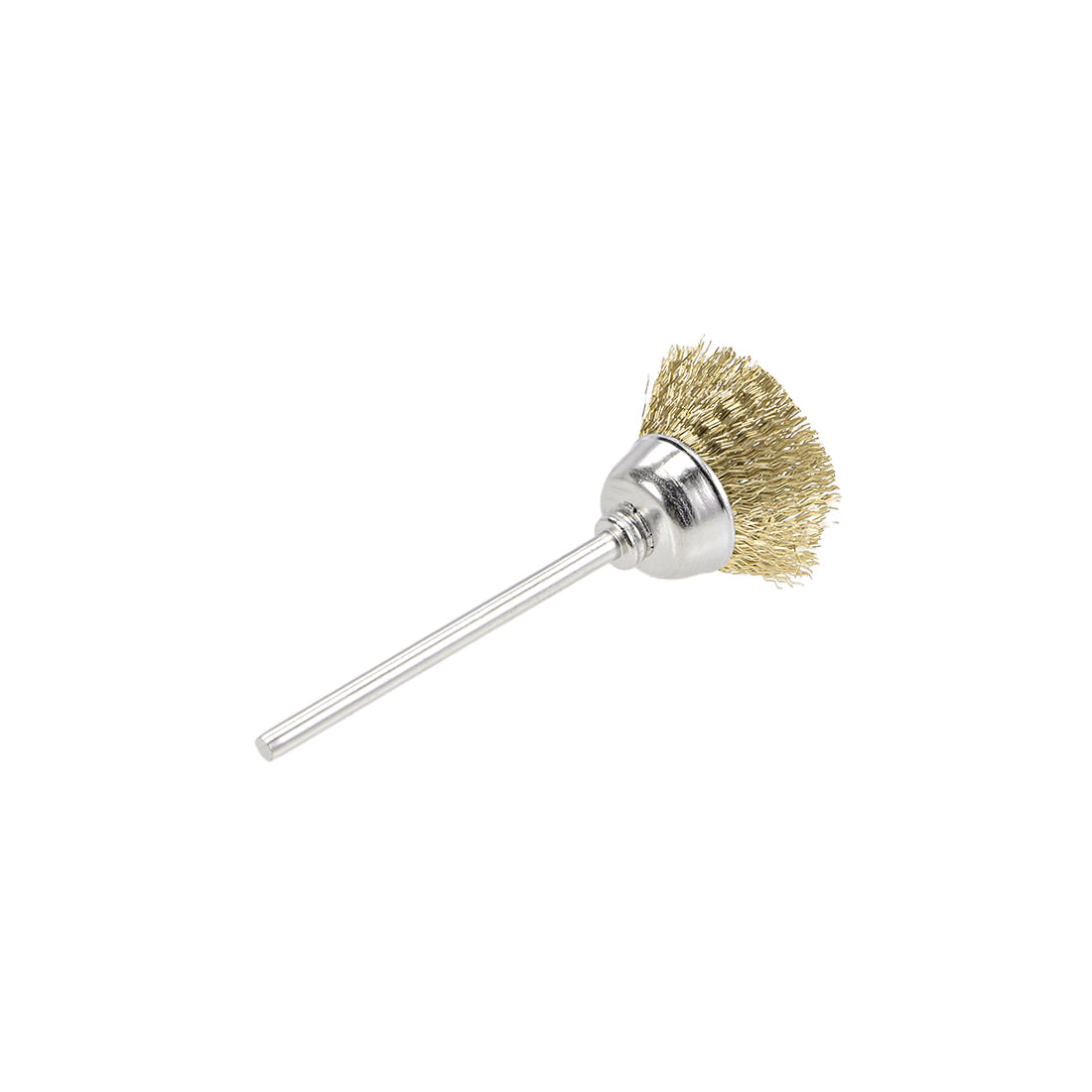 Harfington Mini Wire Cup Brush Brass Plated Crimped Steel 20 x 9mm with 2.35mm Shank 5 Pcs