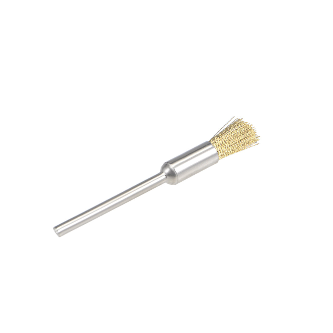Harfington Mini Wire Cup Brush Brass Plated Crimped Steel 5 x 11mm with 2.35mm Shank 5 Pcs