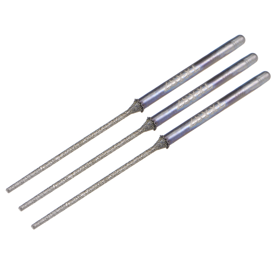 Harfington Mini Diamond burrs Grinding Drill Bits Rotary Tool Shank Cylindrical Ball Tools