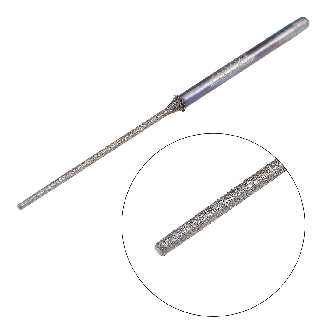 Harfington Mini Diamond burrs Grinding Drill Bits Rotary Shank Cylindrical Ball Nose Tool