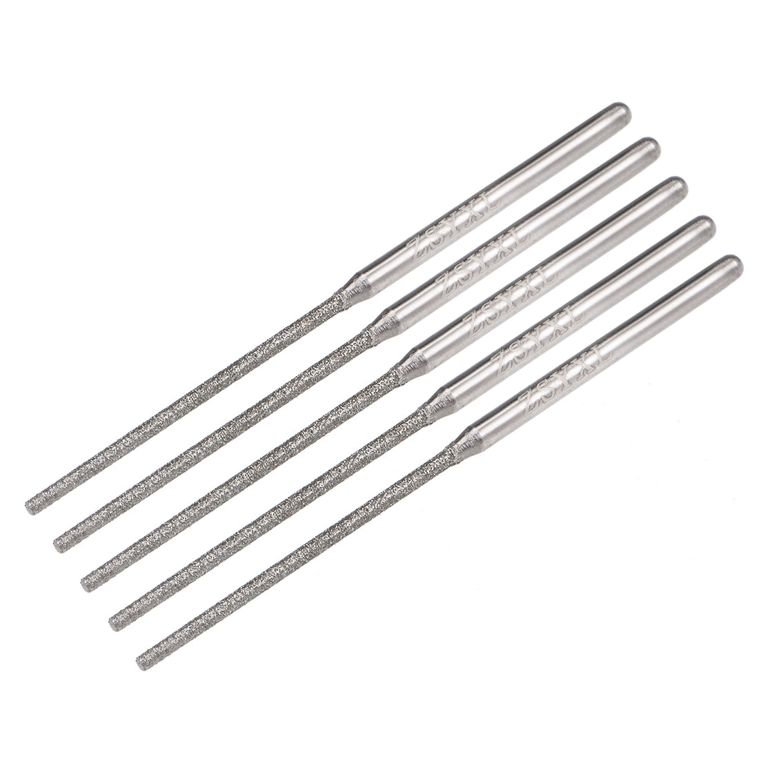 Harfington Mini Diamond burrs Grinding Drill Bits Rotary Shank Cylindrical Ball Nose Tool