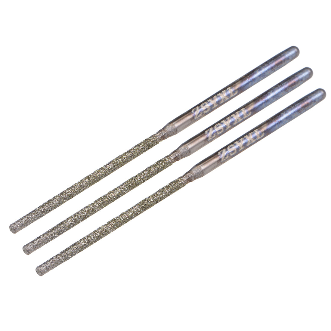 Harfington Mini Diamond burrs Grinding Drill Bits Rotary Tool Shank Cylindrical Ball Tools