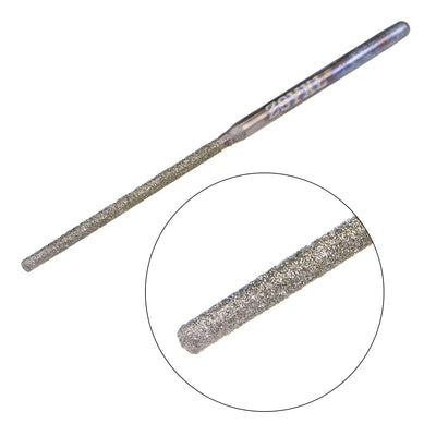 Harfington Mini Diamond burrs Grinding Drill Bits Rotary Shank Cylindrical Ball Nose Tool