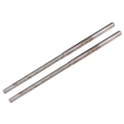 Harfington Mini Diamond burrs Grinding Drill Bits for Rotary Tool Shank Cylindrical Ball