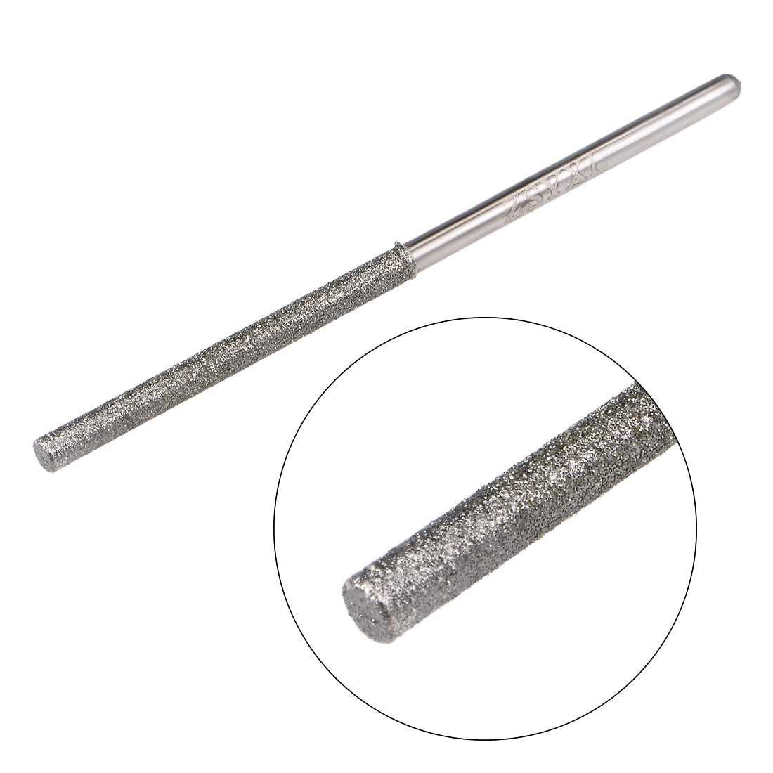 Harfington Mini Diamond burrs Grinding Drill Bits Rotary Shank Cylindrical Ball Nose Tool