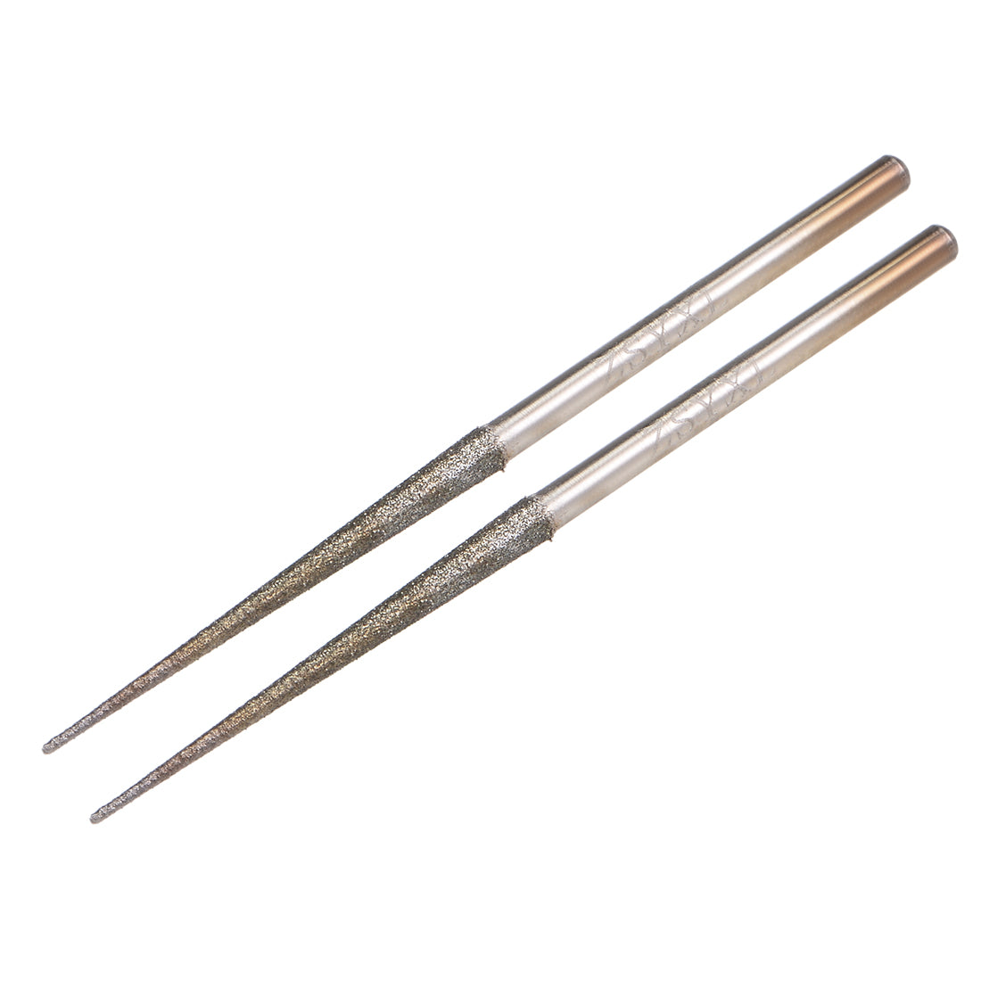 Harfington Mini Diamond Burrs Grinding Drill Bits for Rotary Tool 2.9mm Shank 2.6mm Conical 2 Pcs